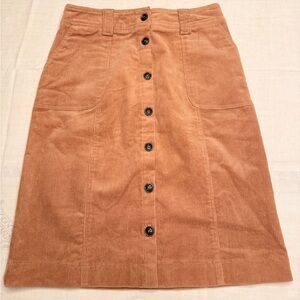 ANTONELLE Elodine jupe Elegant Camel Corduroy Pencil Skirt SIZE 36 NWT